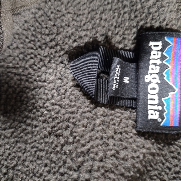 Men's Patagonia Heather Dark Brown 1/4 Zip Up Better Sweater Fleece Jacket Sz M - Picture 4 of 8